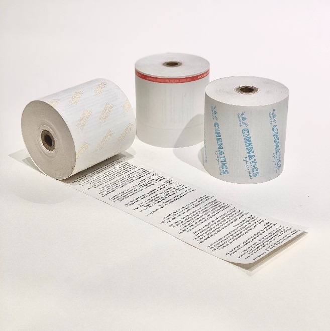 Pre-printed Thermal Paper Rolls / Custom Printed Receipt Paper / Branded Receipt Rolls